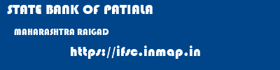 STATE BANK OF PATIALA  MAHARASHTRA RAIGAD    ifsc code